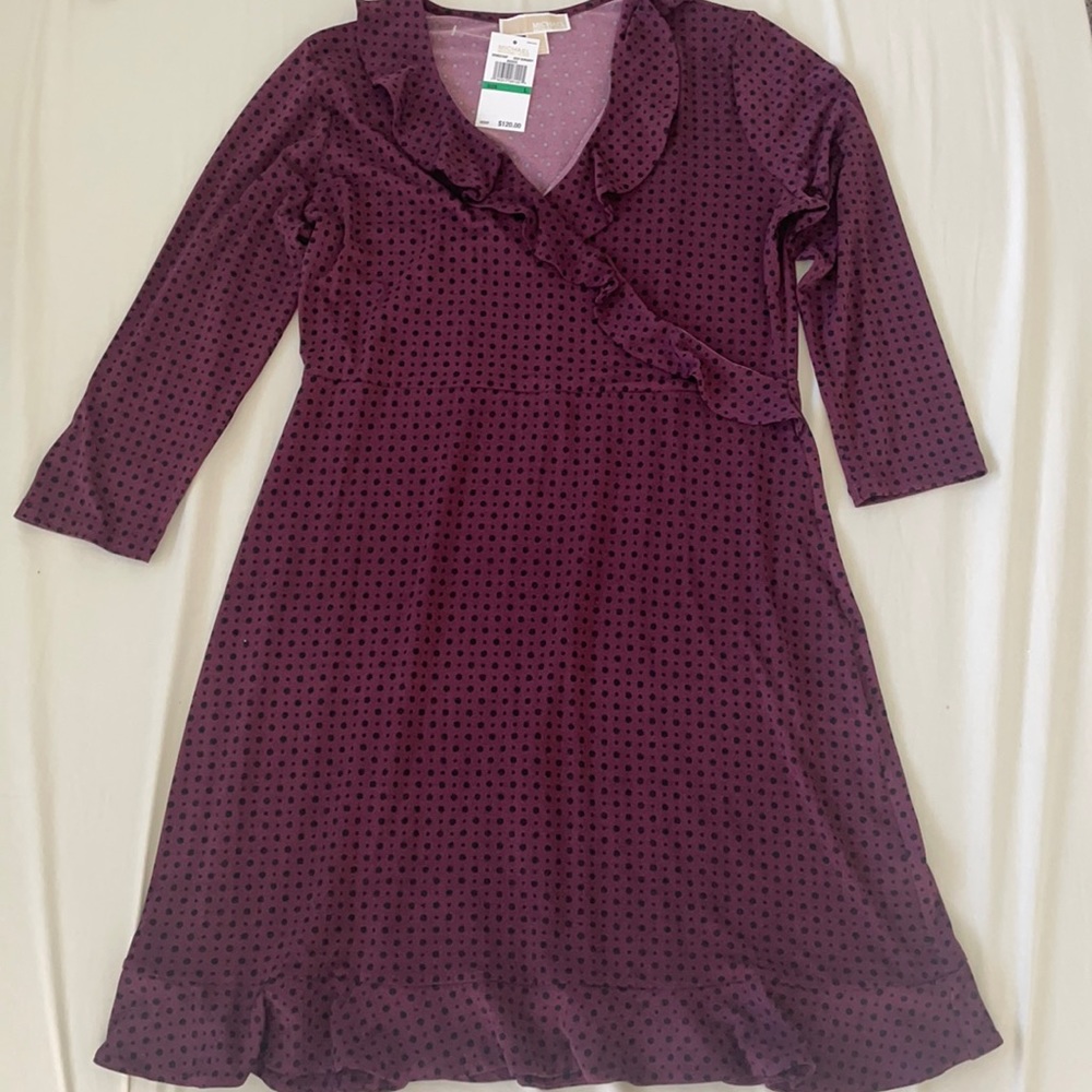 Michael Kors burgundy/black dress